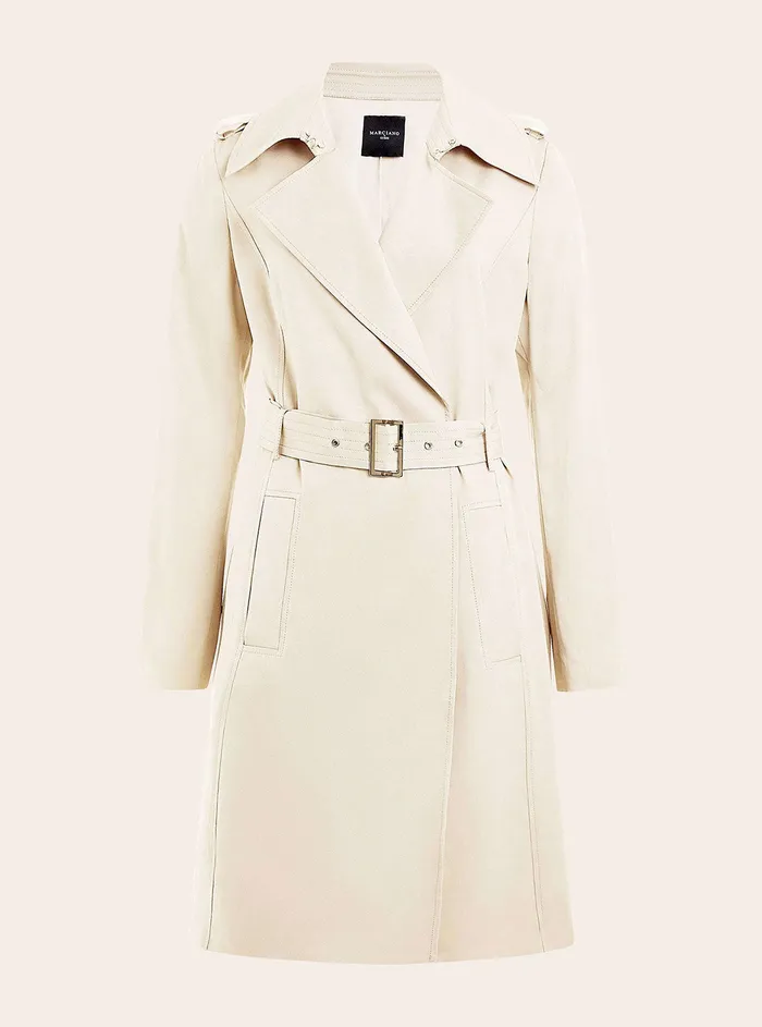 Women Marciano GUESS Marciano Taupe Celine Trench Coat