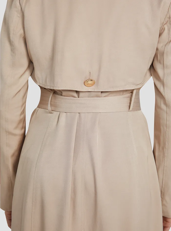 Women Marciano GUESS Marciano Taupe Celine Trench Coat