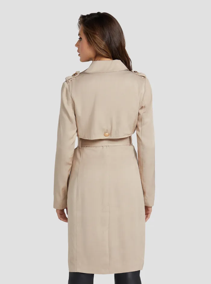 Women Marciano GUESS Marciano Taupe Celine Trench Coat