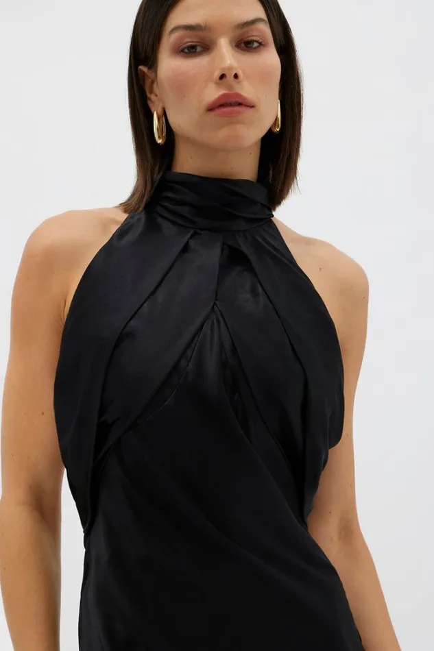 Women Maxi Dresses Rachel Gilbert Audrey Gown In Black