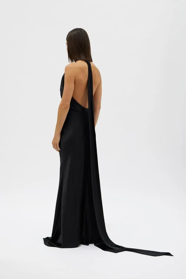 Women Maxi Dresses Rachel Gilbert Audrey Gown In Black