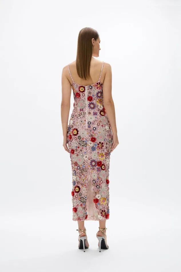 Women Maxi Dresses Rachel Gilbert Francesca Gown Pink Multi Women Maxi Dresses Rachel Gilbert Francesca Gown Pink Multi