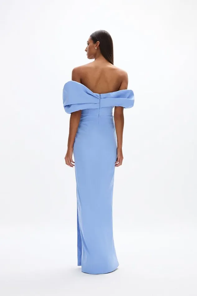 Women Maxi Dresses Rachel Gilbert Gia Gown Vista Blue Women Maxi Dresses Rachel Gilbert Gia Gown Vista Blue