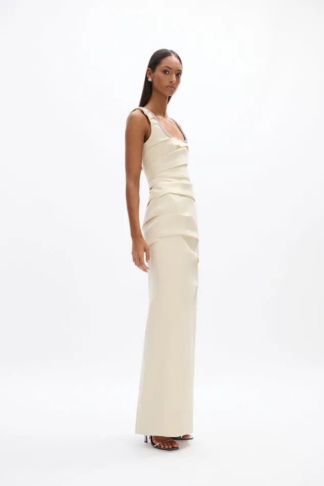 Women Maxi Dresses Rachel Gilbert Onyx Gown Butter Women Maxi Dresses Rachel Gilbert Onyx Gown Butter