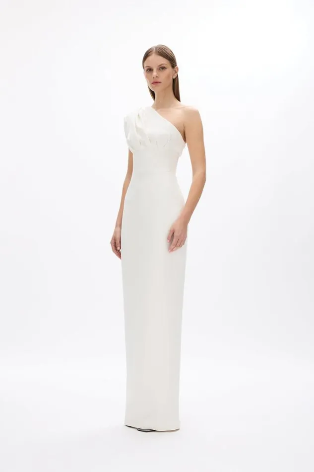 Women Maxi Dresses Rachel Gilbert Winnie Gown Ivory Women Maxi Dresses Rachel Gilbert Winnie Gown Ivory