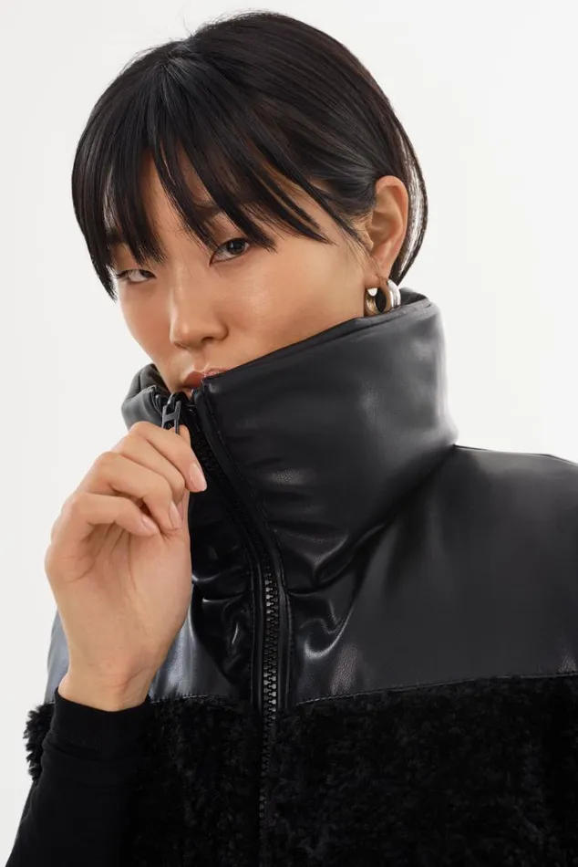 Women MELICIA Reversible Puffer Vest Black Black LAMARQUE Puffers Women MELICIA Reversible Puffer Vest Black Black LAMARQUE Puffers