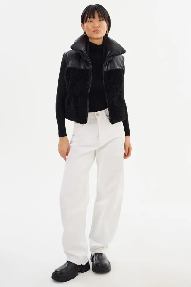 Women MELICIA Reversible Puffer Vest Black Black LAMARQUE Puffers Women MELICIA Reversible Puffer Vest Black Black LAMARQUE Puffers