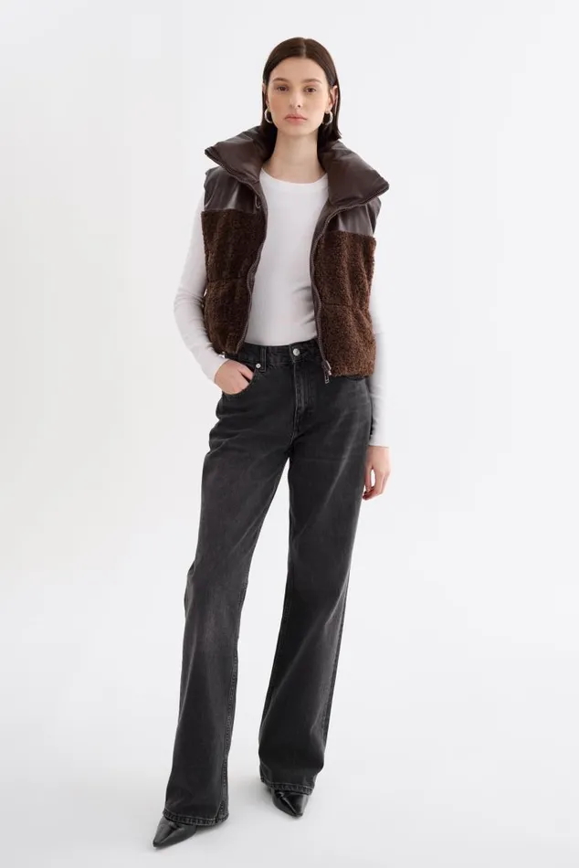 Women MELICIA Reversible Puffer Vest Mahogany LAMARQUE Puffers Women MELICIA Reversible Puffer Vest Mahogany LAMARQUE Puffers