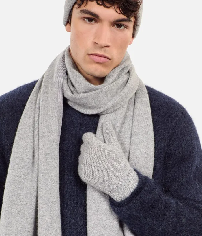 WomenMen Grey Cashmere Gloves THE KOOPLES Hats and Scarves
