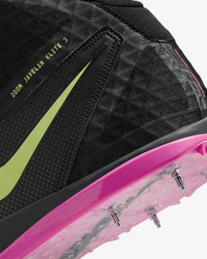 WomenMen Nike All Shoes Zoom Javelin Elite 3 Blackanthracitelight Lemon Twistfierce Pink