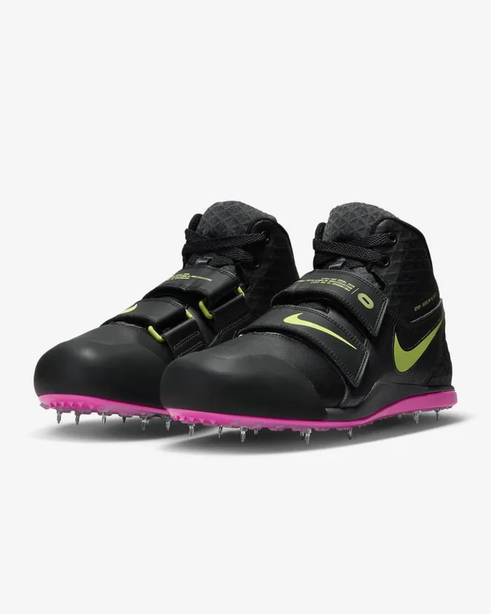 WomenMen Nike All Shoes Zoom Javelin Elite 3 Blackanthracitelight Lemon Twistfierce Pink