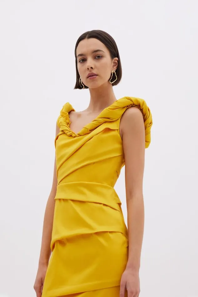 Women Midi Dresses Rachel Gilbert ASHA DRESS Women Midi Dresses Rachel Gilbert ASHA DRESS