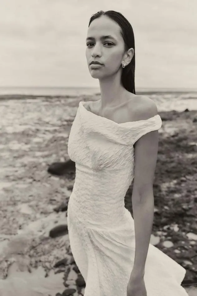 Women Midi Dresses Rachel Gilbert Elley Dress Ivory Women Midi Dresses Rachel Gilbert Elley Dress Ivory