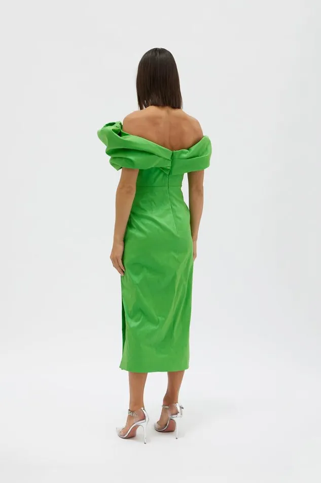 Women Midi Dresses Rachel Gilbert Gia Dress In Green