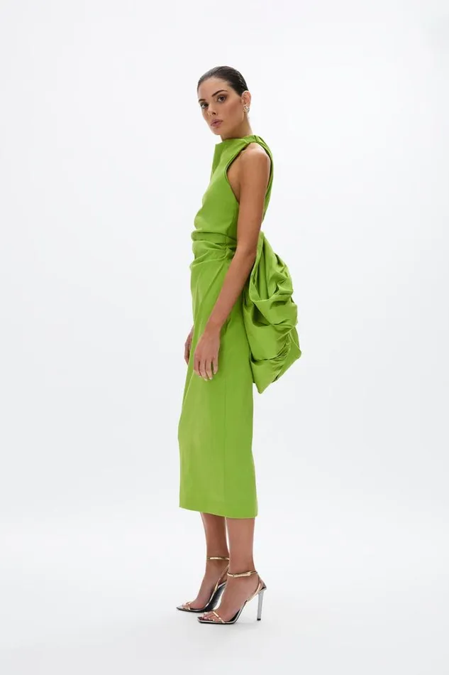 Women Midi Dresses Rachel Gilbert Lottie Dress Greenery