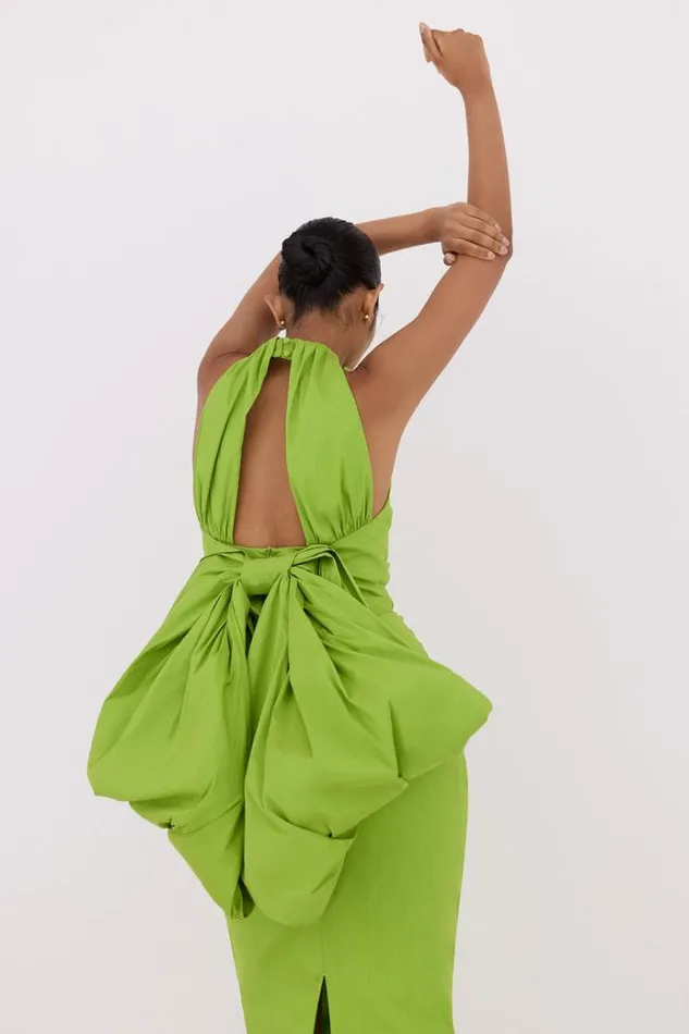Women Midi Dresses Rachel Gilbert Lottie Dress Greenery