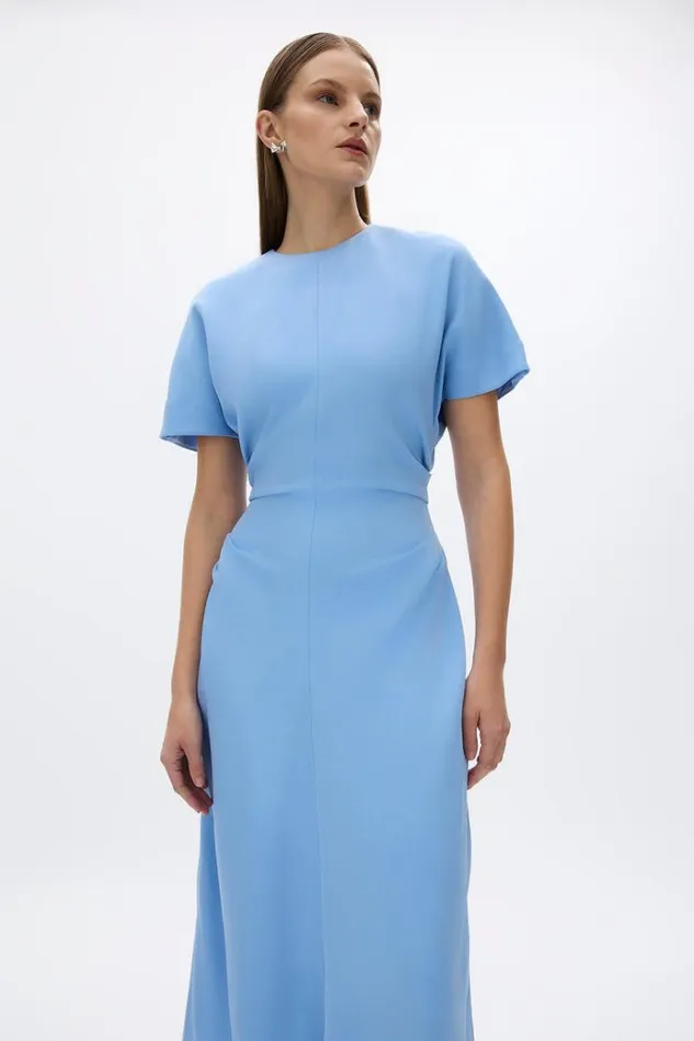 Women Midi Dresses Rachel Gilbert Orion Dress Vista Blue Women Midi Dresses Rachel Gilbert Orion Dress Vista Blue