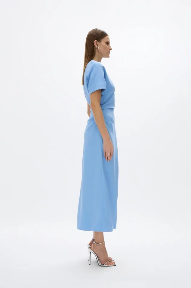 Women Midi Dresses Rachel Gilbert Orion Dress Vista Blue Women Midi Dresses Rachel Gilbert Orion Dress Vista Blue