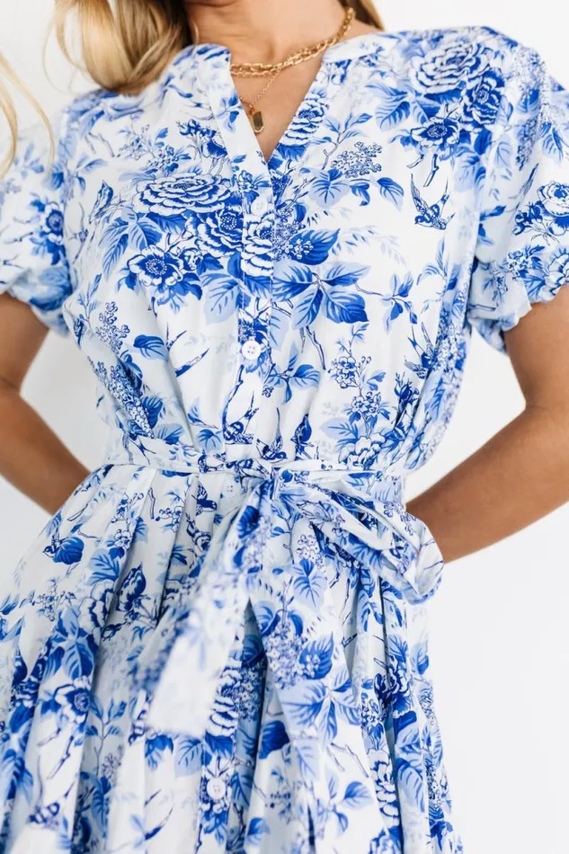 Women Mikki Mini Dress White Blue Baltic Born Short Dresses Women Mikki Mini Dress White Blue Baltic Born Short Dresses