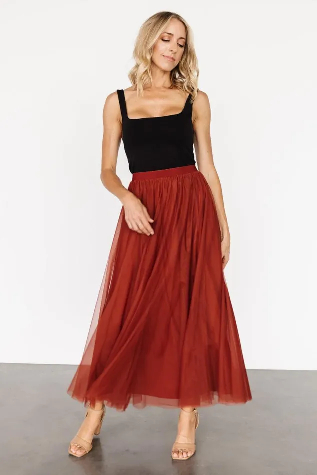 Women Mila Tulle Skirt Cinnamon Baltic Born Tulle Styles