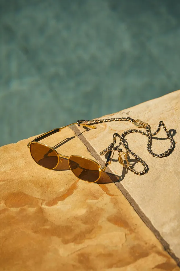 Women Milan Glasses Chain Black Gold Holland Cooper Sunglasses