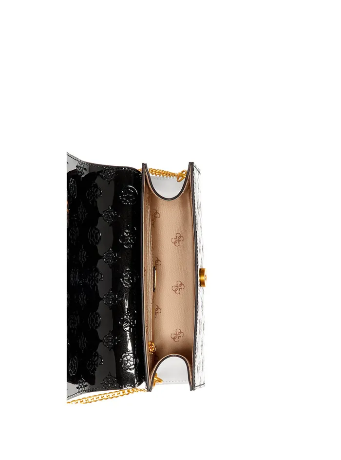 Women Mini Bags GUESS Mocha Black Zira Mini Crossbody Bag Women Mini Bags GUESS Mocha Black Zira Mini Crossbody Bag
