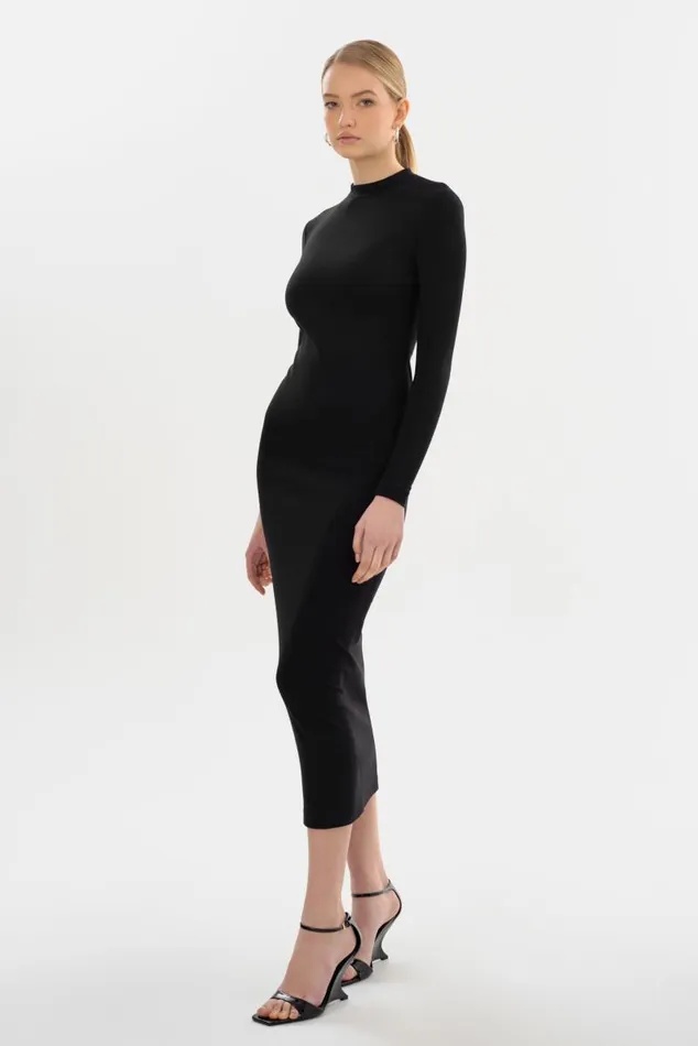Women MIRELLA Knit Maxi Dress Black LAMARQUE Dresses Women MIRELLA Knit Maxi Dress Black LAMARQUE Dresses