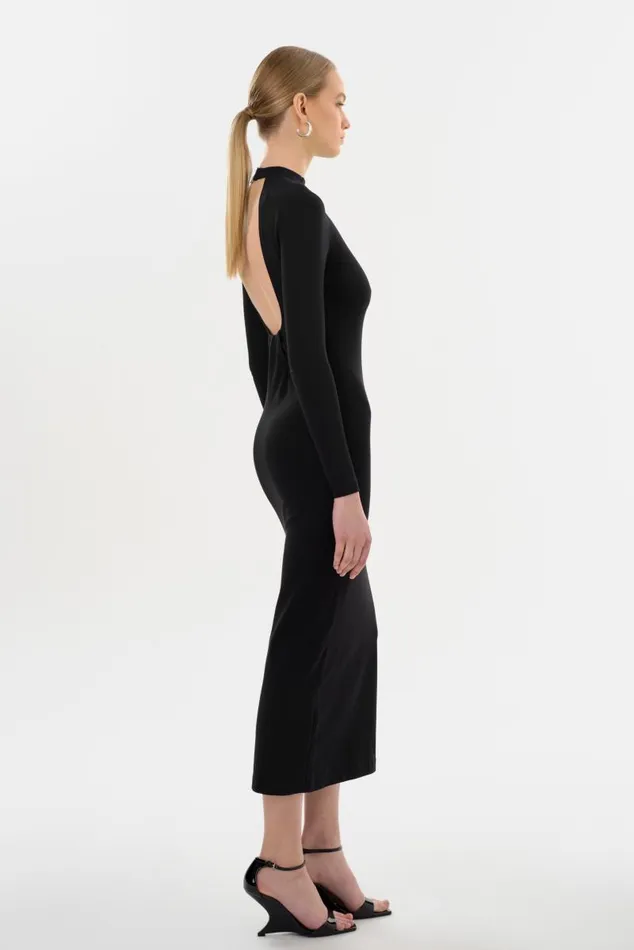 Women MIRELLA Knit Maxi Dress Black LAMARQUE Dresses Women MIRELLA Knit Maxi Dress Black LAMARQUE Dresses