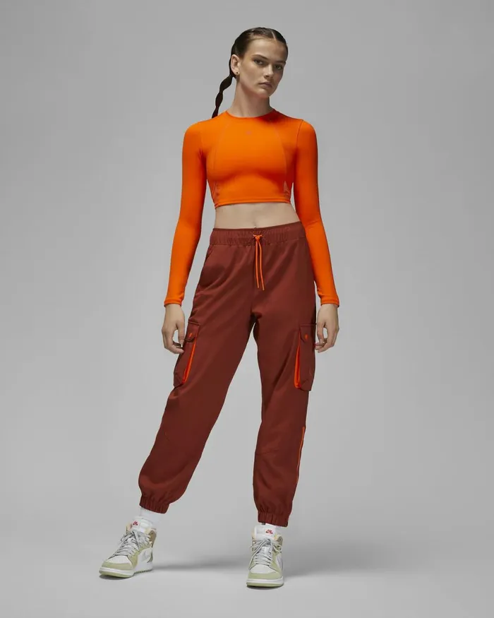 Women Nike All Clothing Jordan Sport Safety Orangesafety Orangefire Red