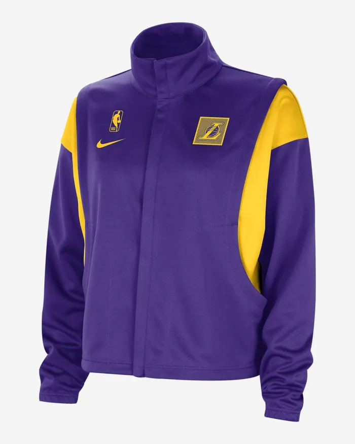 Women Nike All Clothing Los Angeles Lakers Retro Fly Field Purpleamarillo