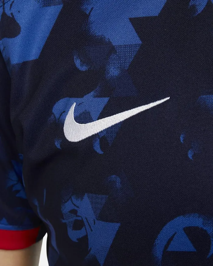 Women Nike All Clothing Netherlands 2023 Stadium Away Blackened Blueuniversity Redwhite