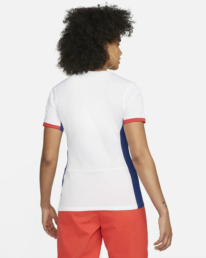 Women Nike All Clothing Norway 2023 Stadium Away Whiteglobal Blueglobal Redglobal Red