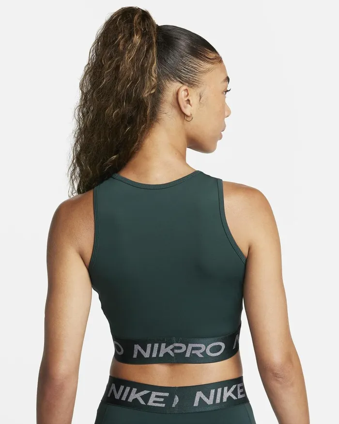 Women Nike All Clothing Pro DriFIT Deep Junglemetallic Silver