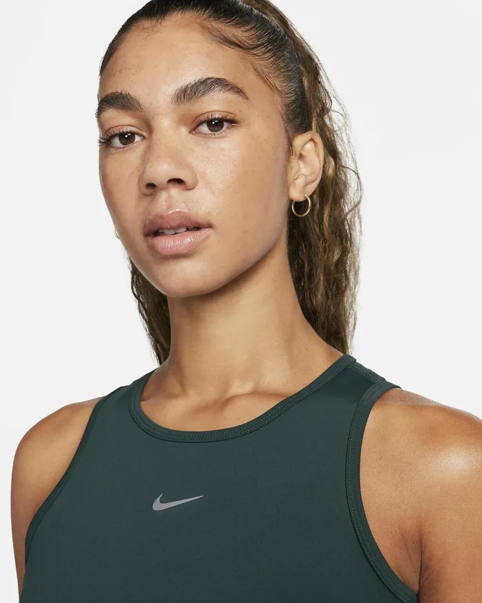 Women Nike All Clothing Pro DriFIT Deep Junglemetallic Silver