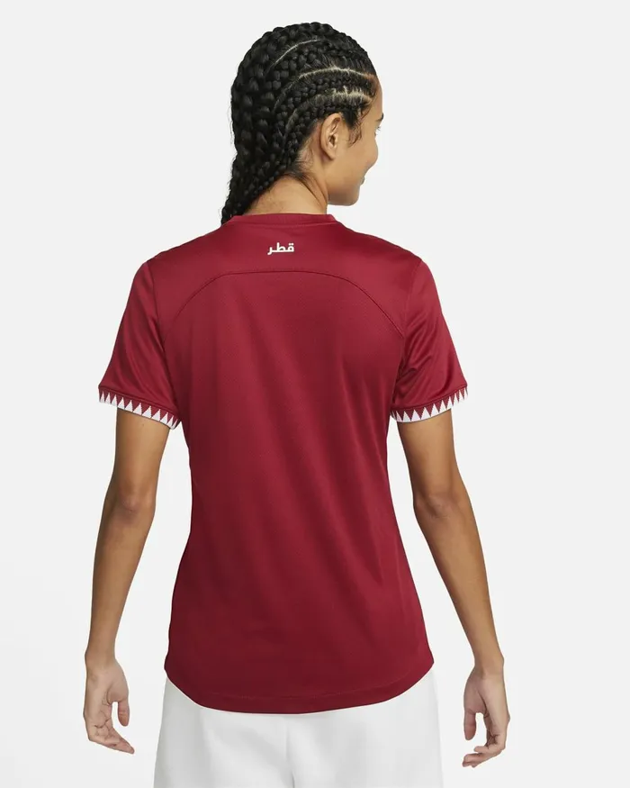 Women Nike All Clothing Qatar 202223 Stadium Home Desert Maroonwhite