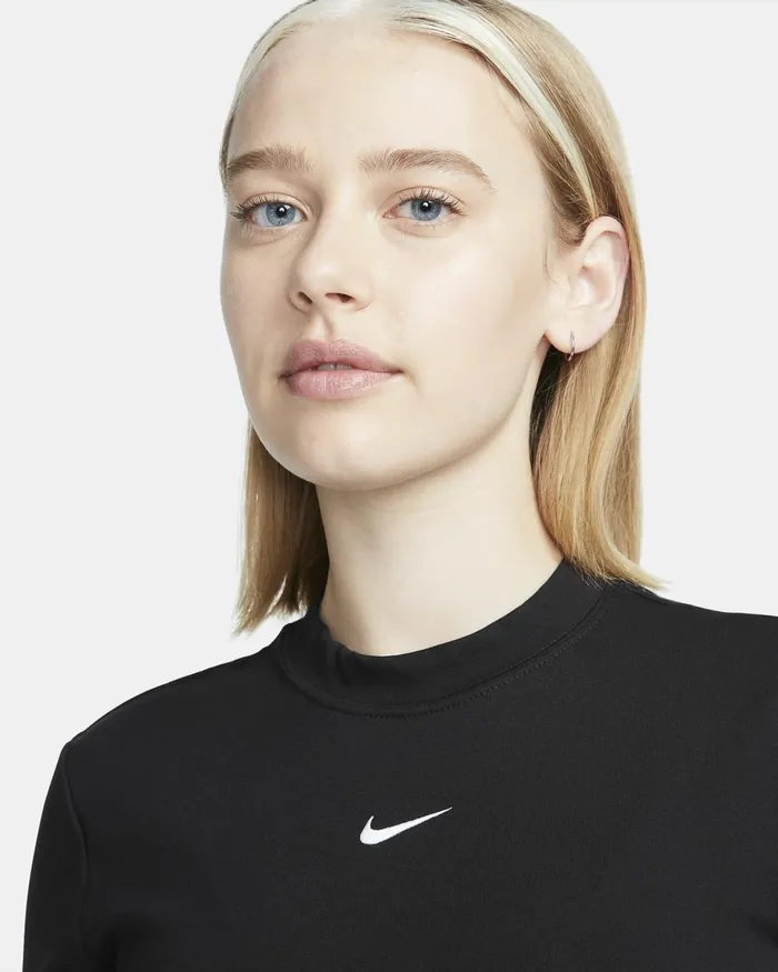 Women Nike All Clothing Sportswear Chill Knit Blackwhite