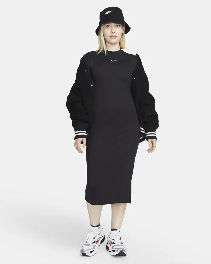 Women Nike All Clothing Sportswear Chill Knit Blackwhite