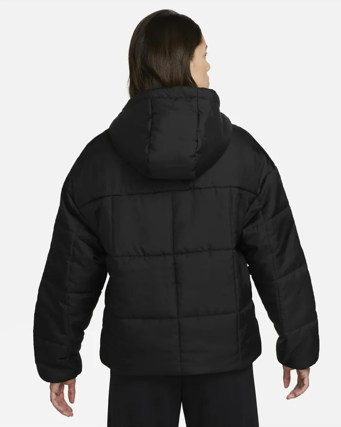 Women Nike All Clothing Sportswear Classic Puffer Blackwhite