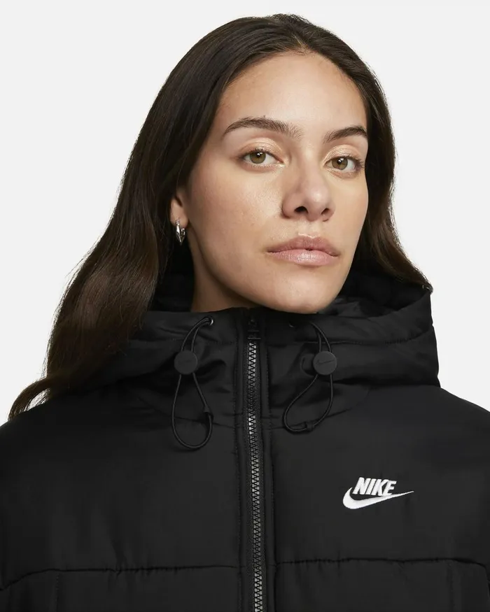 Women Nike All Clothing Sportswear Classic Puffer Blackwhite
