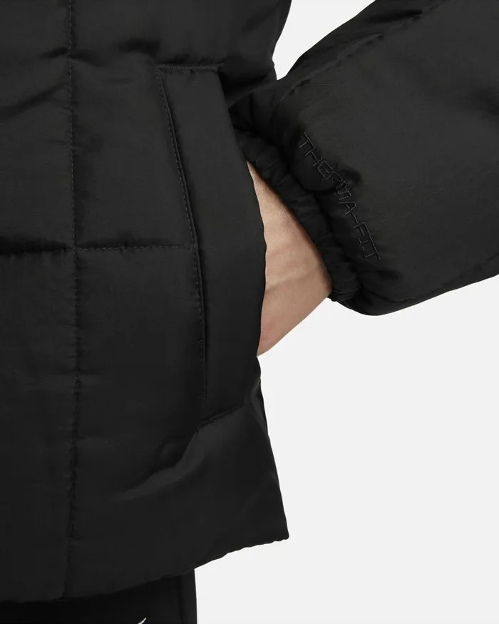 Women Nike All Clothing Sportswear Classic Puffer Blackwhite