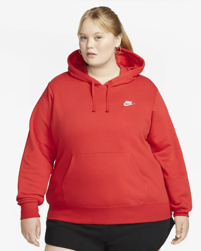 Women Nike All Clothing Sportswear Club Fleece University Redwhite