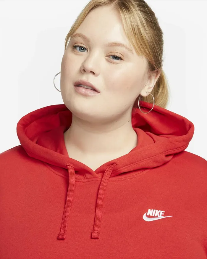 Women Nike All Clothing Sportswear Club Fleece University Redwhite