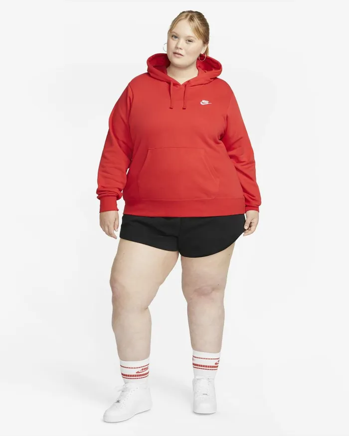 Women Nike All Clothing Sportswear Club Fleece University Redwhite
