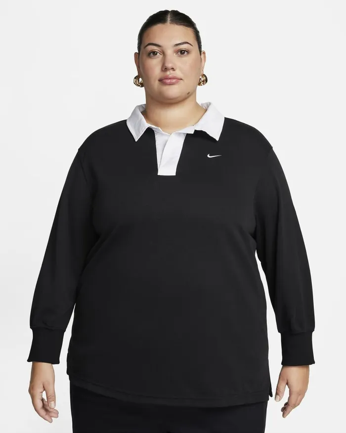 Women Nike All Clothing Sportswear Essential Blackwhite