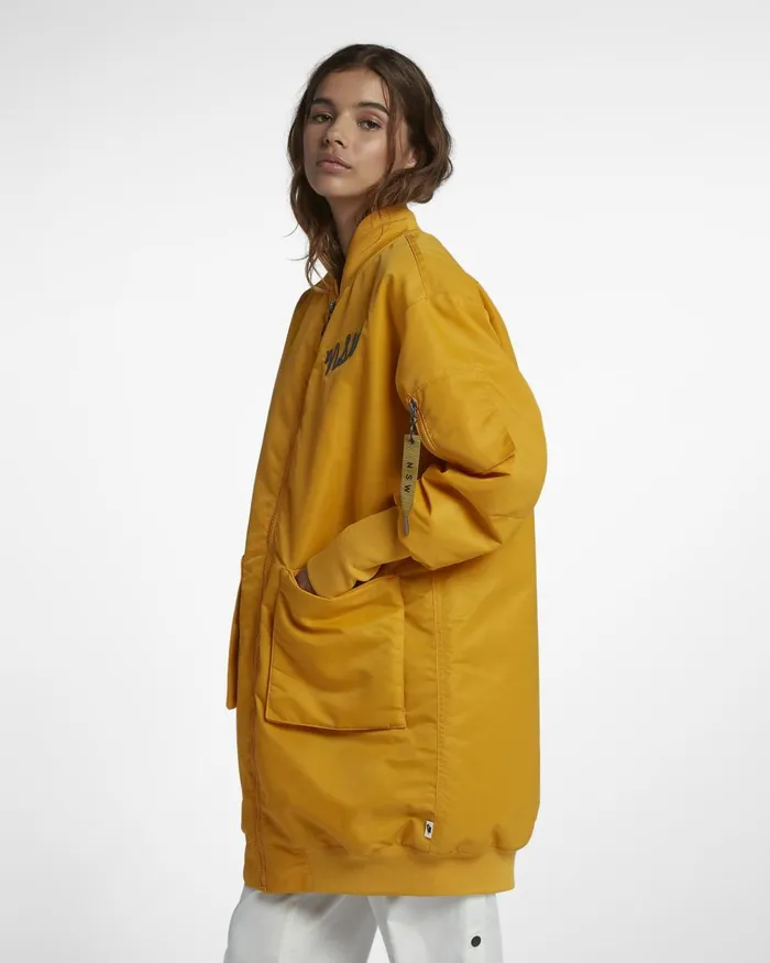 Women Nike All Clothing Sportswear NSW Yellow Ochredark Obsidiancamper Greendark Obsidian