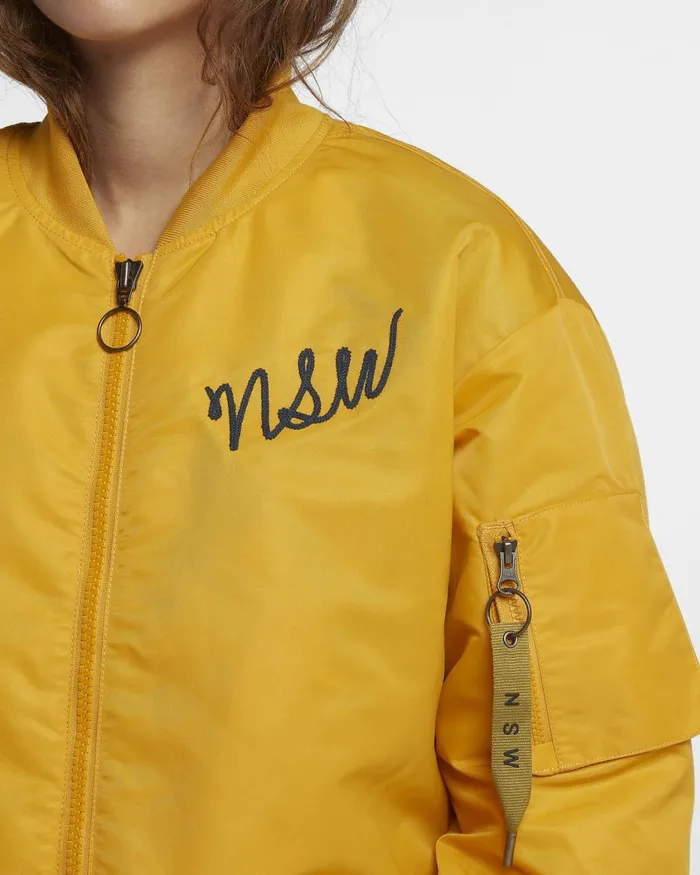Women Nike All Clothing Sportswear NSW Yellow Ochredark Obsidiancamper Greendark Obsidian