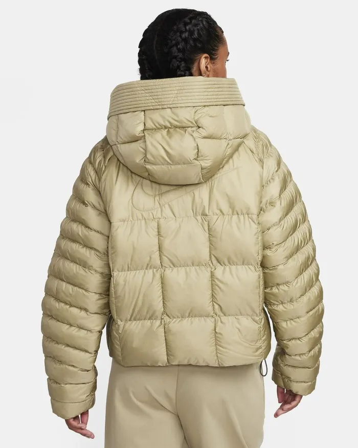 Women Nike All Clothing Sportswear Swoosh Puffer PrimaLoft Neutral Olivewhite