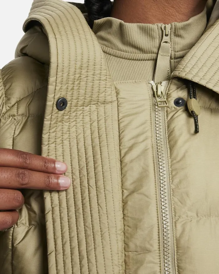 Women Nike All Clothing Sportswear Swoosh Puffer PrimaLoft Neutral Olivewhite