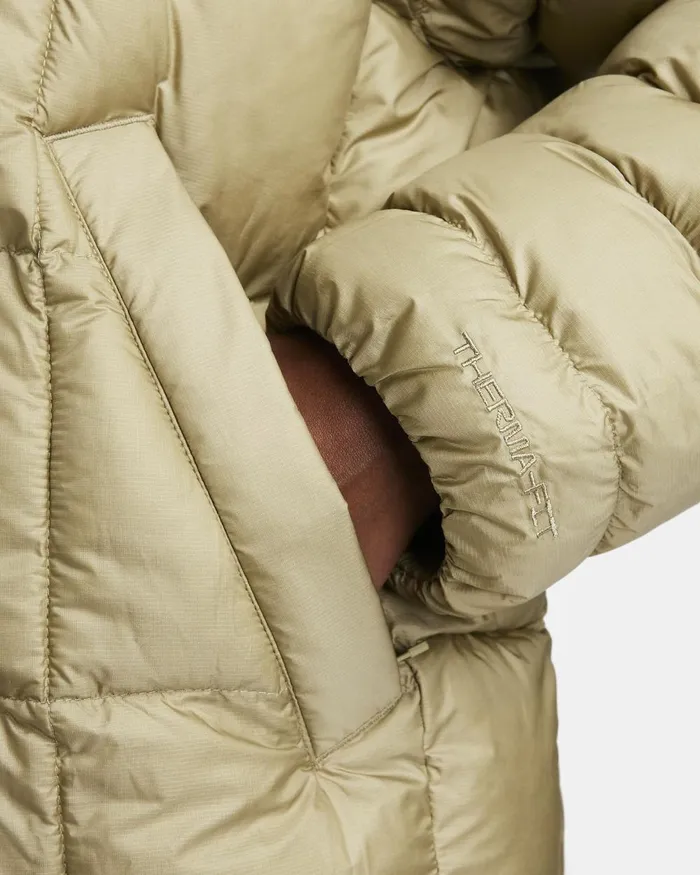 Women Nike All Clothing Sportswear Swoosh Puffer PrimaLoft Neutral Olivewhite
