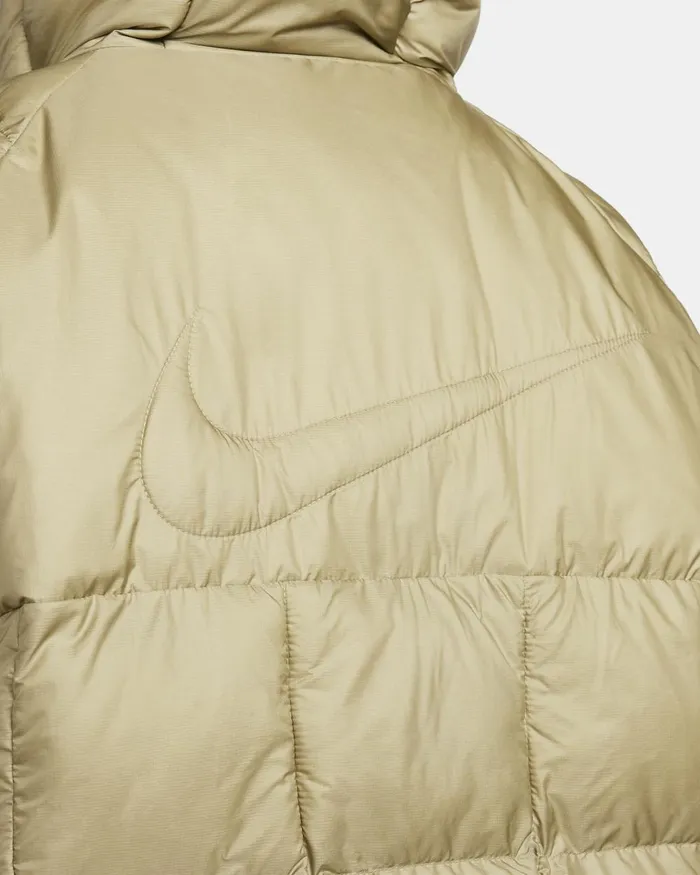 Women Nike All Clothing Sportswear Swoosh Puffer PrimaLoft Neutral Olivewhite